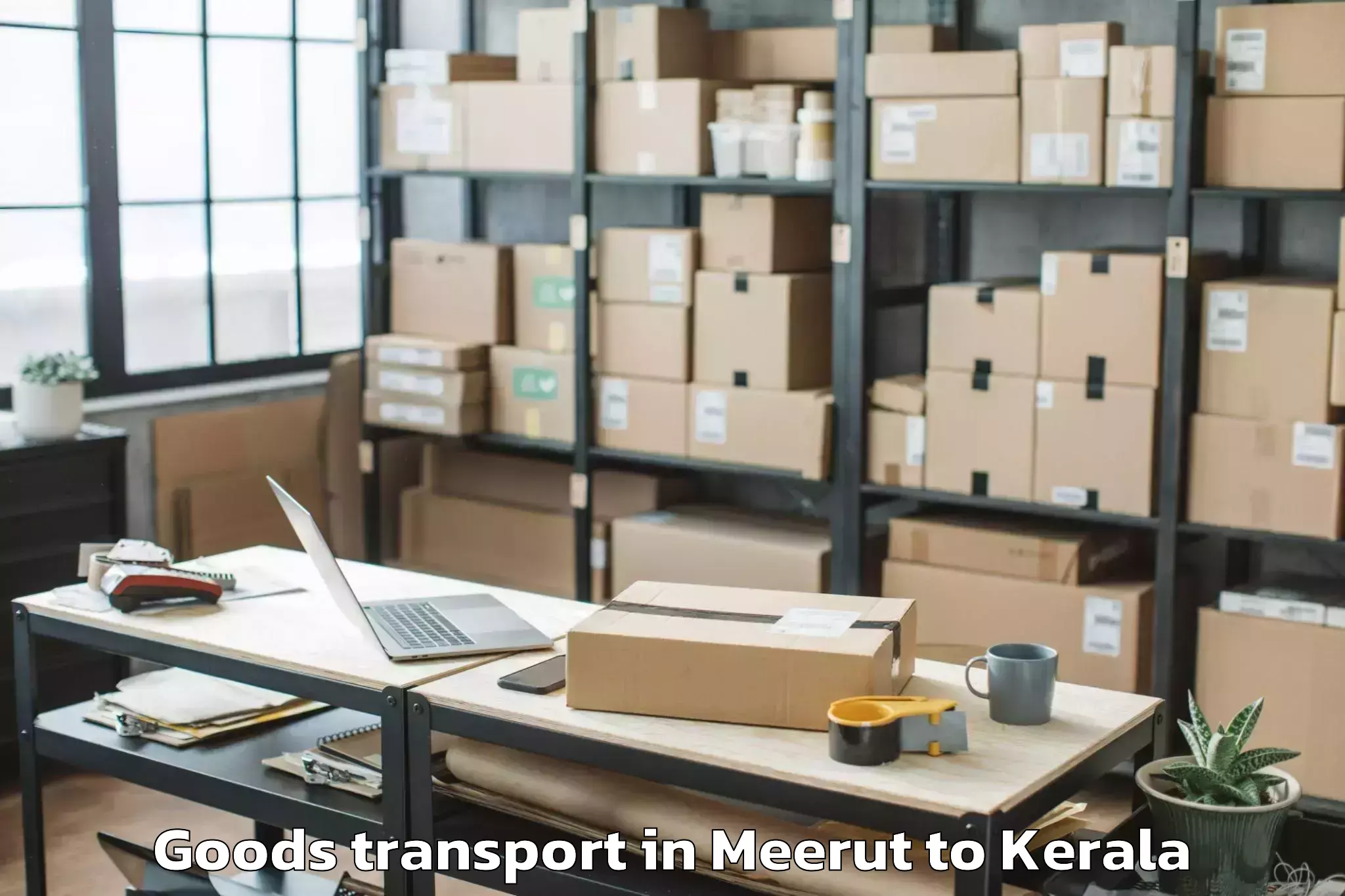 Affordable Meerut to Chittur Goods Transport